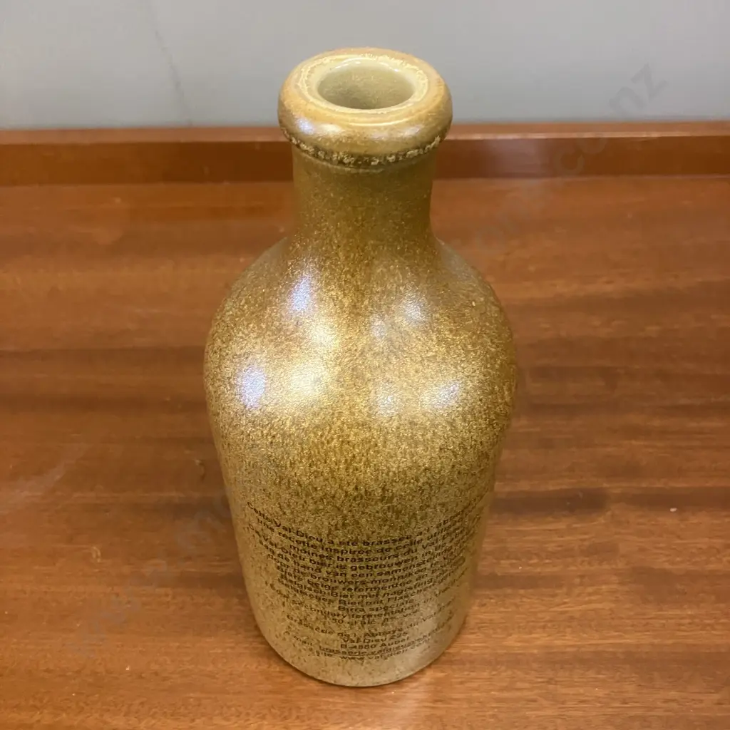 Vintage Abbay Val-Dieu Brune-Dubbel Stoneware Beer Bottle. H17cm Image 1++