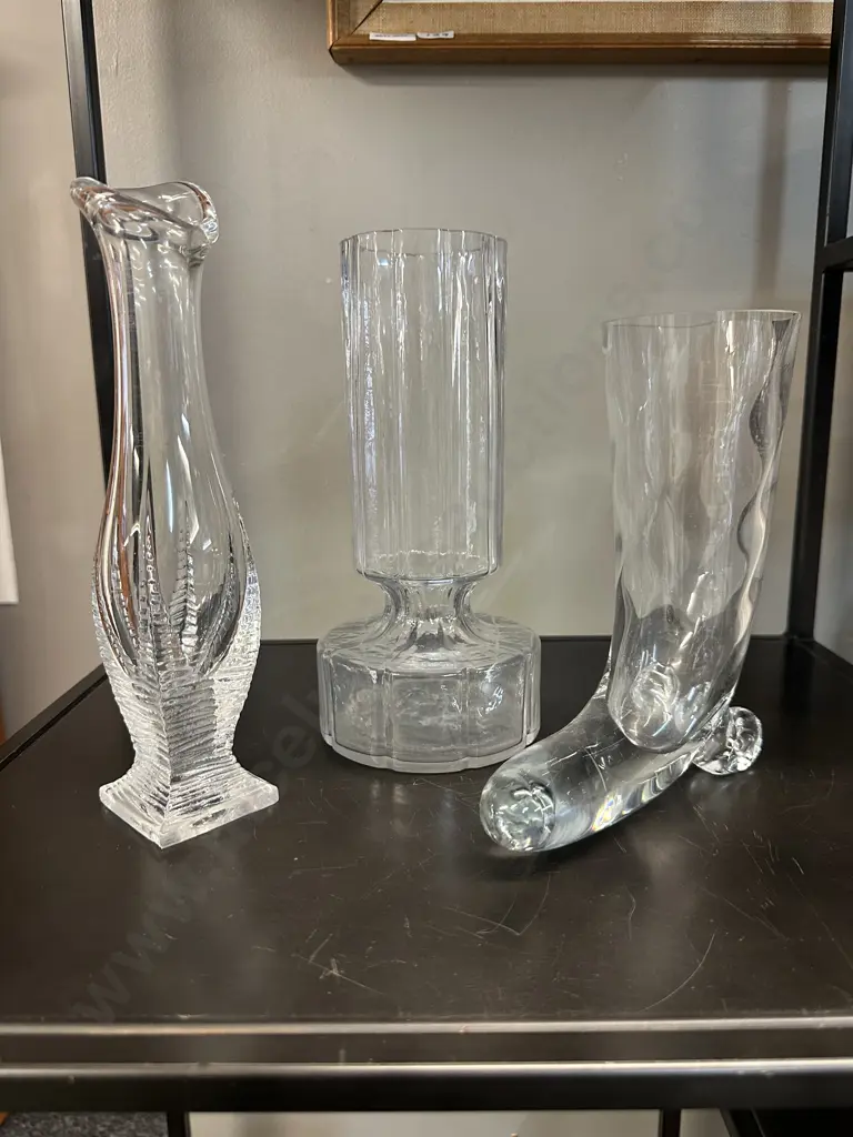 Art Glass Vases x3 Including Svend Jensen Image 1++