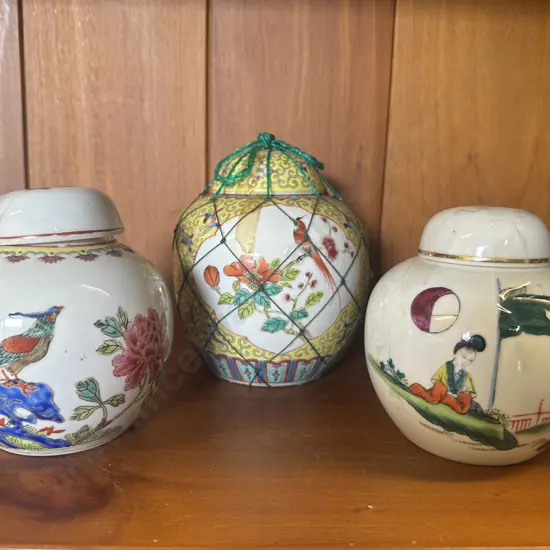 Vintage Chinese & Japanese  Porcelain Ginger Jars