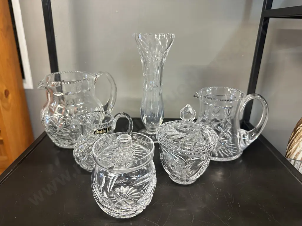 Selection Of Crystal Items Including Webb Corbett, Julia Etc Image 1++