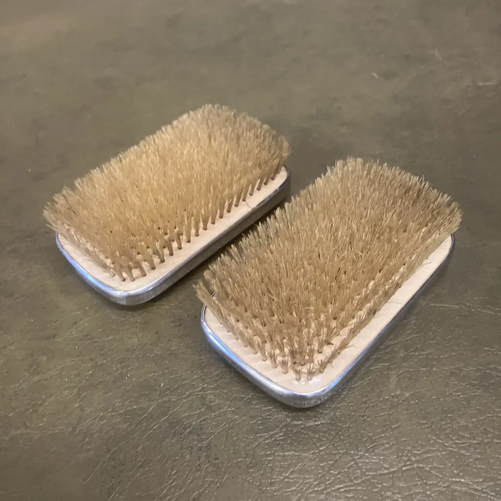 Pair of Vintage Art Deco Pro-phy-lac-tic Sterilized Brushes Made in USA Image 1++