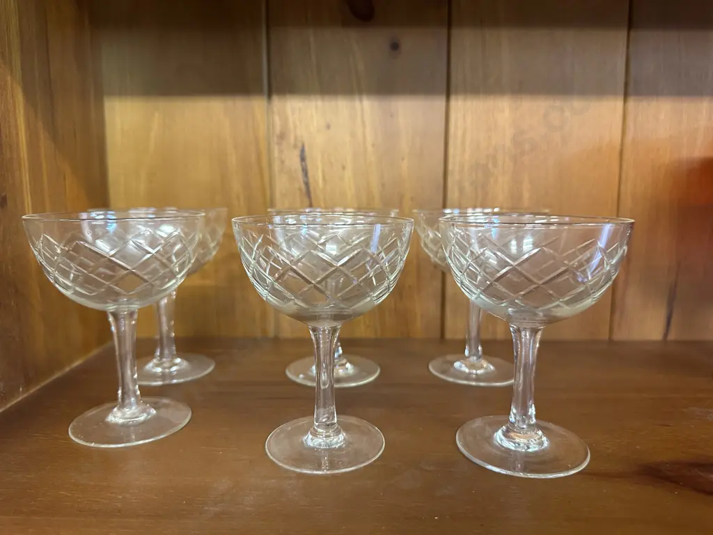 Crystal Hollow Stemmed Champagne Glasses Image 1++