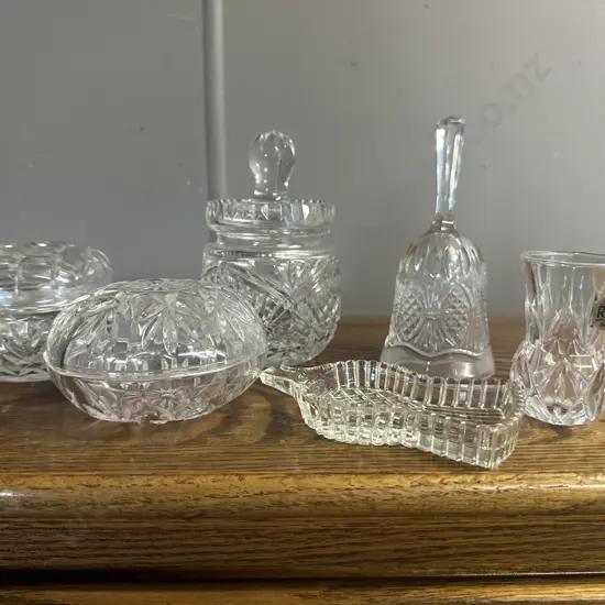 Assorted Vintage Crystal Items