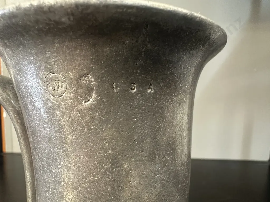 Vintage Wilton Armetale Michelob Pewter French U.S.A Horn Beer Stein Image 1++