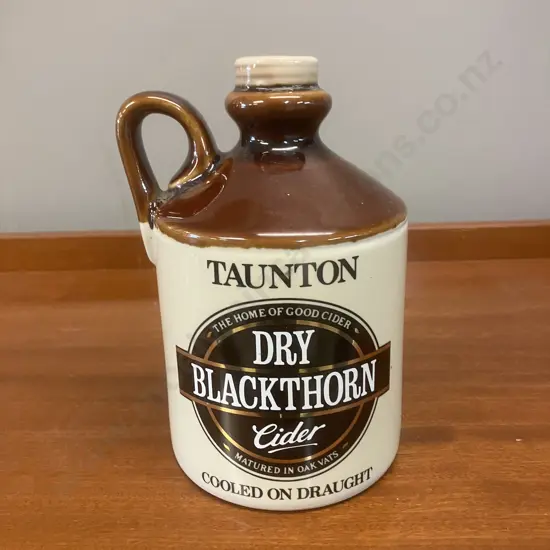 Vintage Taunton Dry Blackthorn Cider Stoneware Jug Pump Head Display. H16cm