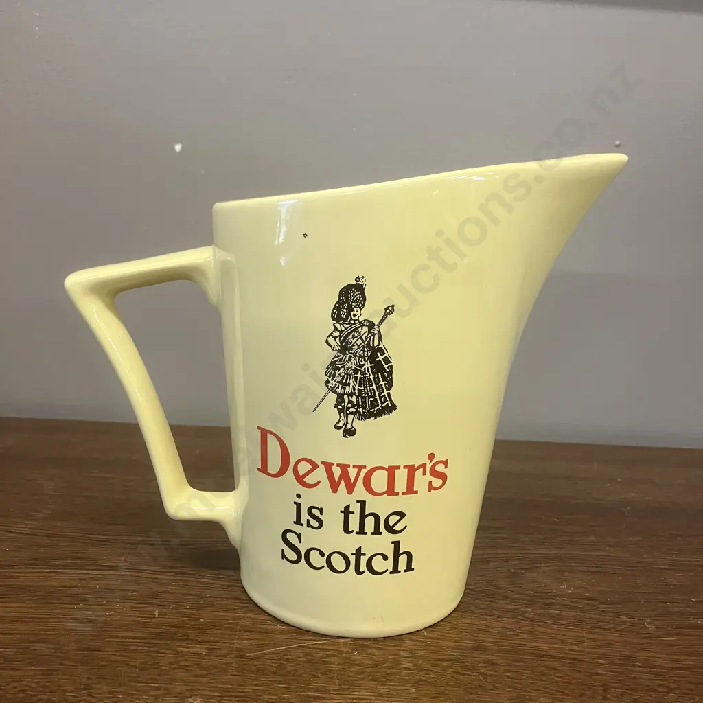 Vintage "Dewar's Is The Scotch" Whisky Water Jug - Wade England. H16.5cms Image 1++