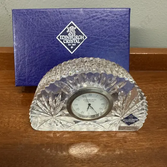 Vintage Edinburgh Crystal Clock