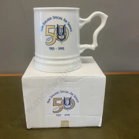 SAS 50th Anniversary Beer Mug - New Zealand Special Air Service 1955 - 2005