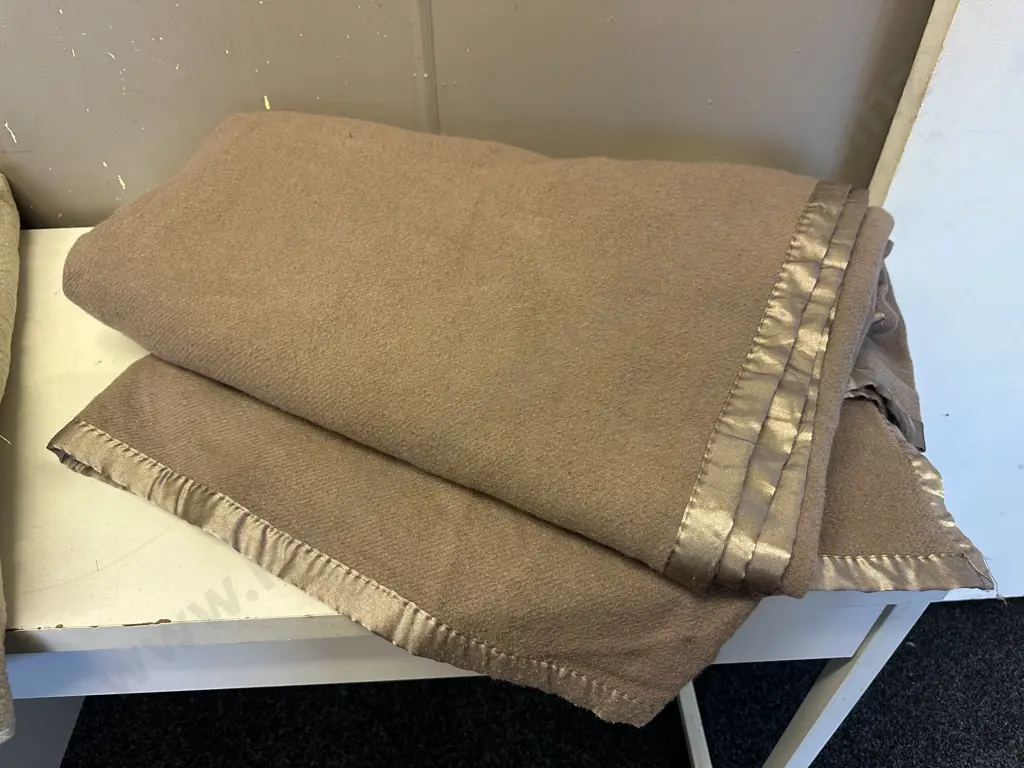 Mercer & Reid Bamboo/Wool Blanket With Satin Edges Image 1++