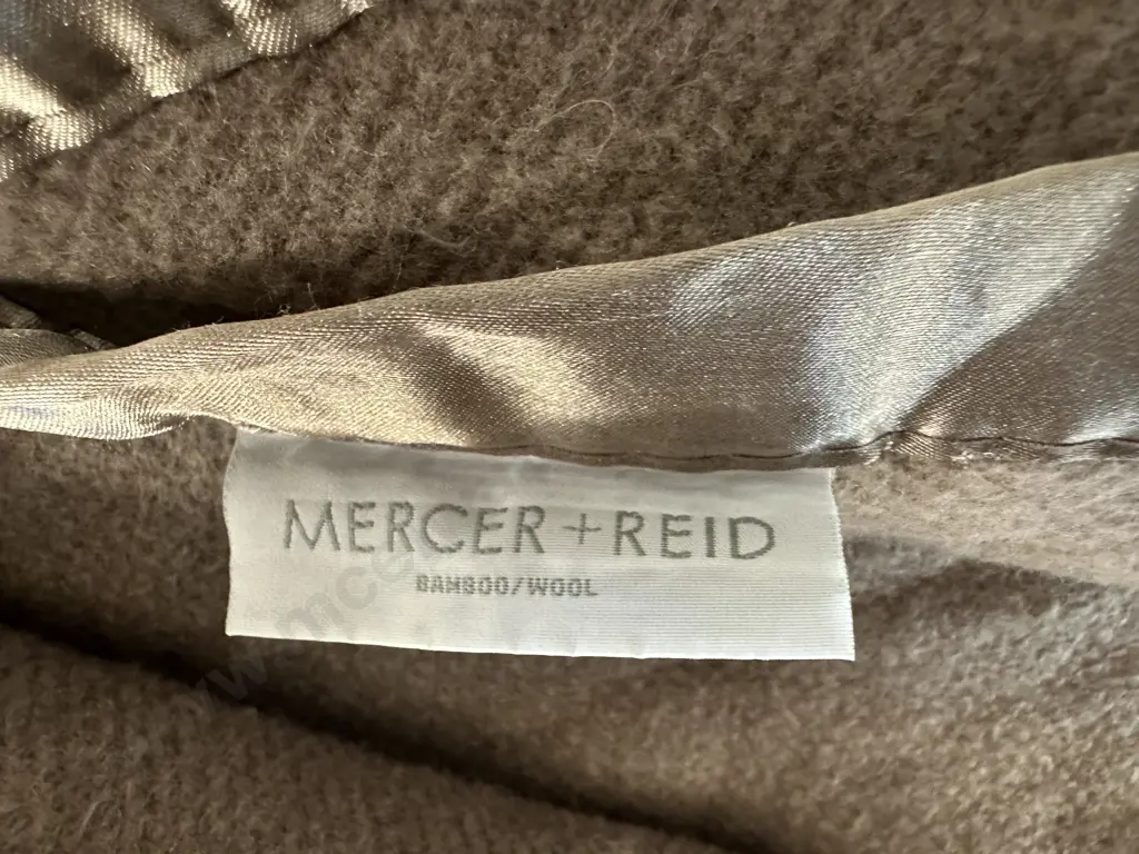Mercer & Reid Bamboo/Wool Blanket With Satin Edges Image 1++