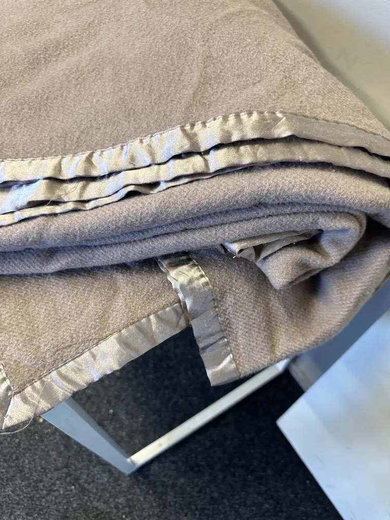 Mercer & Reid Bamboo/Wool Blanket With Satin Edges Image 1++