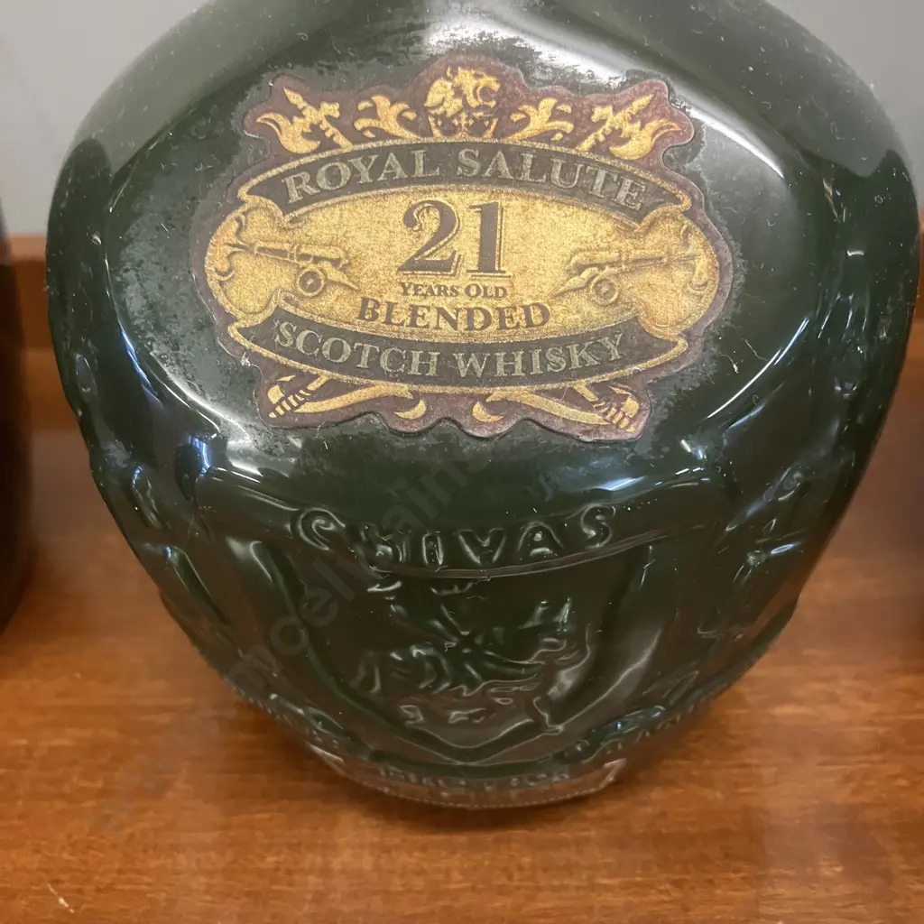 Chivas Brothers "Royal Salute" Scotch Whiskey Decanter - Bottles x 3 Image 1++
