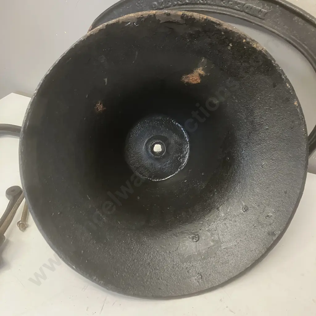 Vintage Independence 1776 Cast Iron Bell With Mounting Cradle and Rocking Arm - Bell Diameter 35cm Image 1++