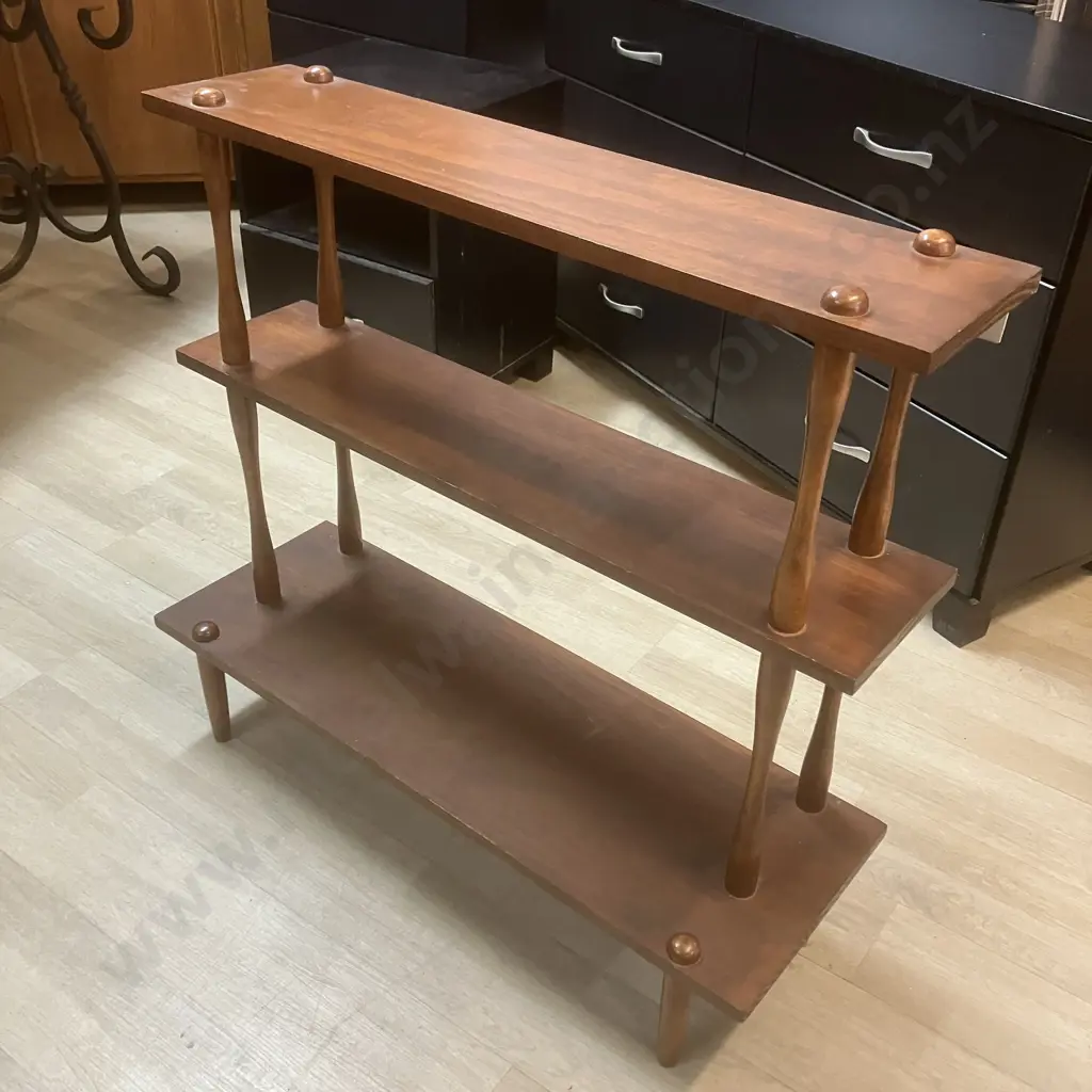 Mid-Century Modern 3 Tier Modular Shelf. H78 W83.5 D28cm Image 1++