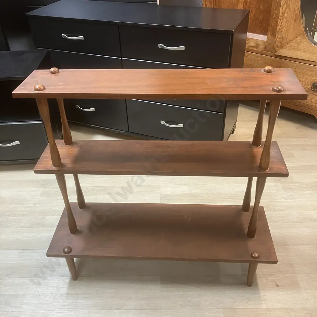 Mid-Century Modern 3 Tier Modular Shelf. H78 W83.5 D28cm Image 1++