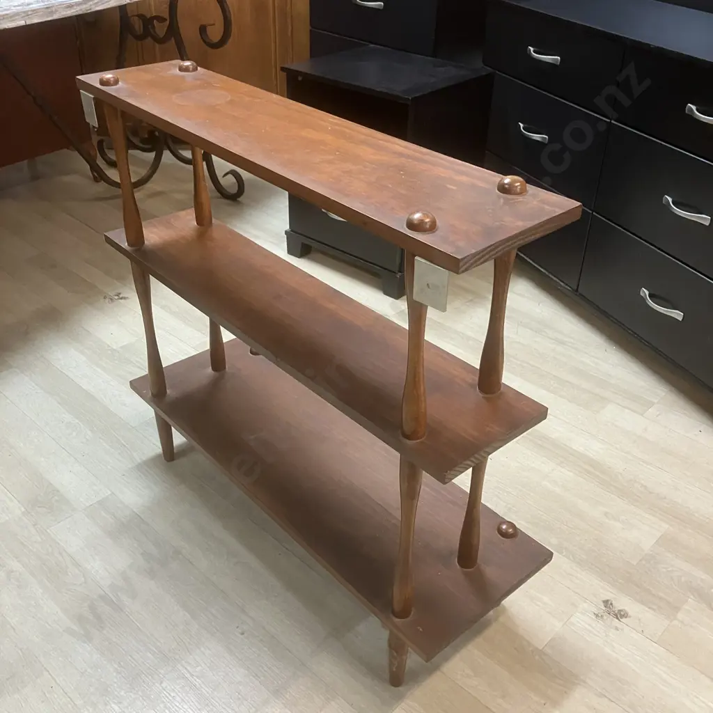 Mid-Century Modern 3 Tier Modular Shelf. H78 W83.5 D28cm Image 1++