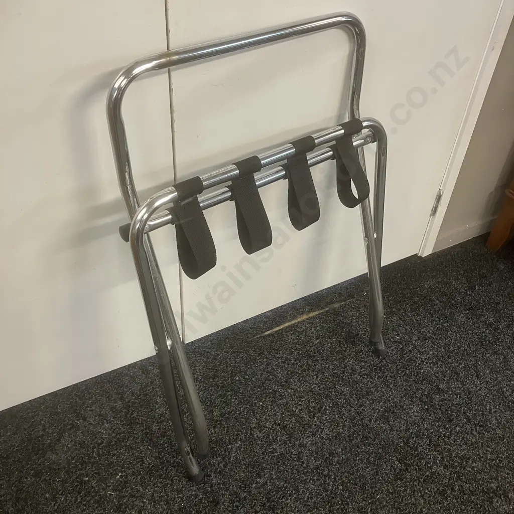 Chrome Folding Luggage Rack Image 1++