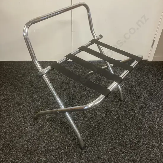 Chrome Folding Luggage Rack