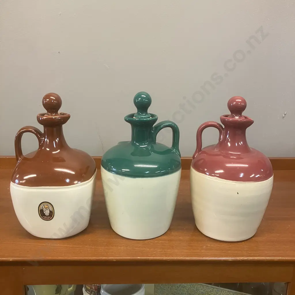 Vintage Long John, McCallums & Old Parr Whisky Decanters Image 1++