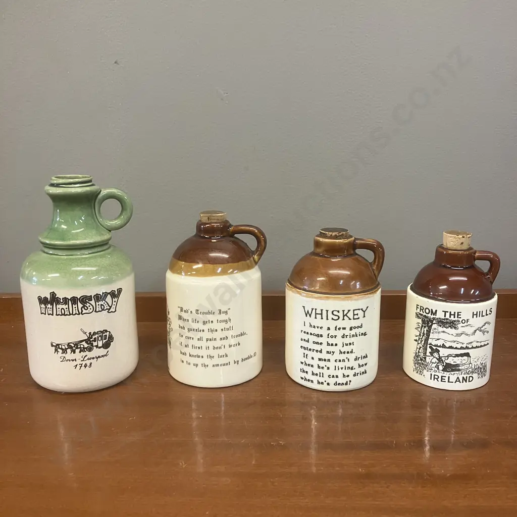 Lot of Four Whisky Jugs Image 1++