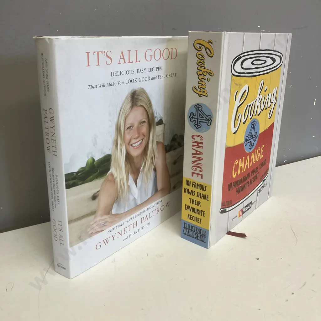 Cookbooks - Cooking 4 Change: 101 Famous Kiwis Share Their Favourite Recipes & Gwyneth Paltrow Its All Good Image 1++