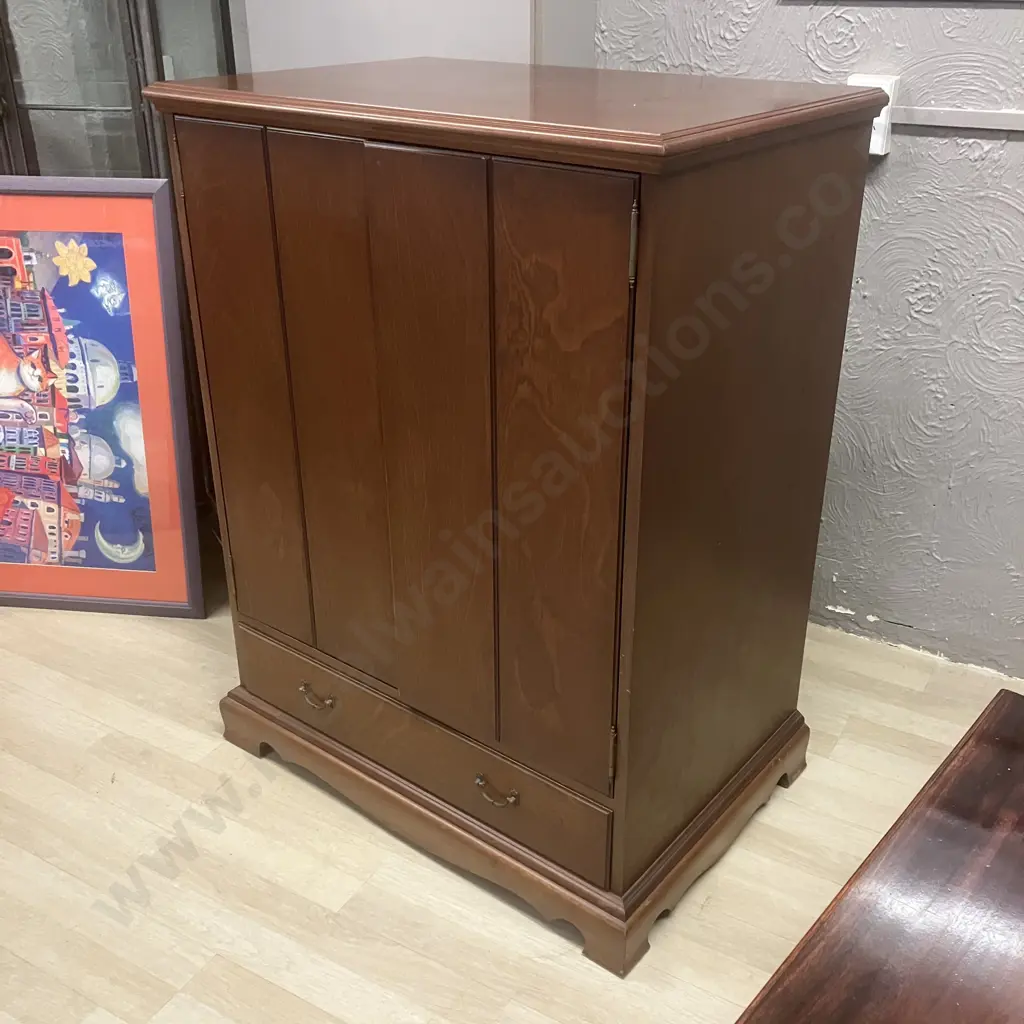Mahogany 6 Drawer Storage Cabinet. H111 W84 D56cm Image 1++
