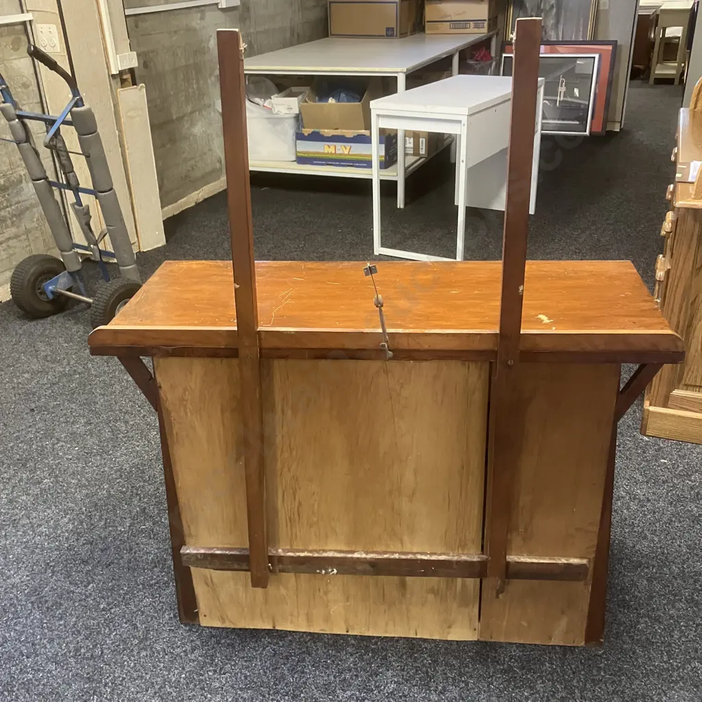 Antique Four Drawer Dresser With Mirror - Hand Carved Supports & Inside Drawer Front Image 1++
