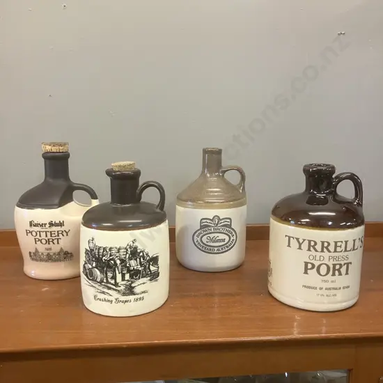 Tyrells Old Press, Brown Bros Milawa, Kaiser Stuhl & Shafthouse Port Stoneware Jugs