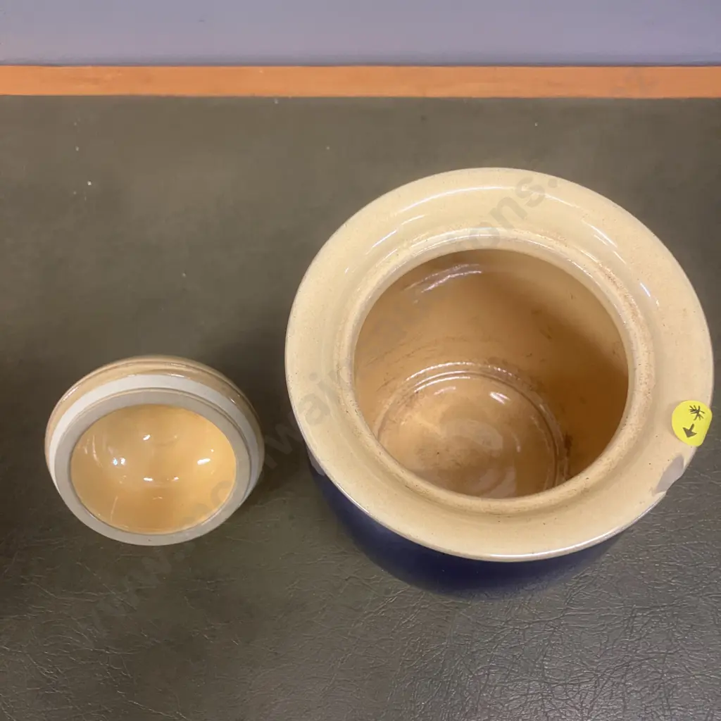 Denby Teapot & Lidded Denby Canister Image 1++