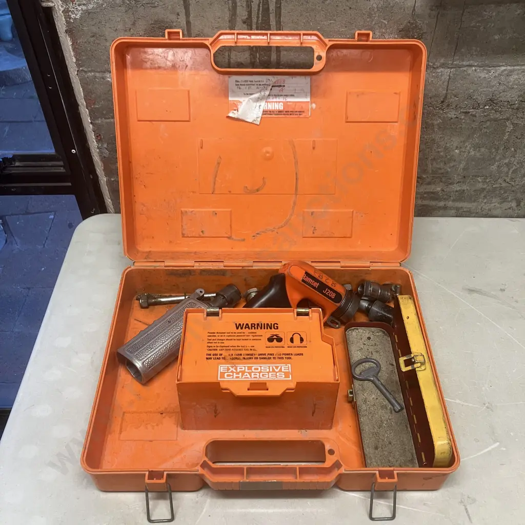 Ramset J208 Powder Actuated Tool In Case (As Found) Image 1++