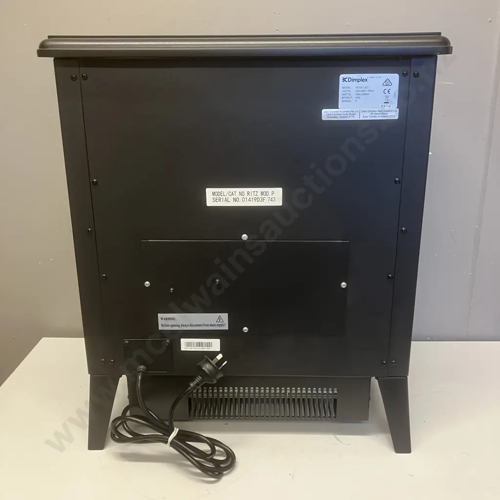 Dimplex Ritz Portable Flame Effect Heater - RIT20 LED, Black Image 1++