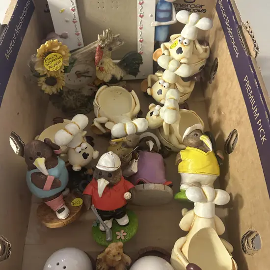 Selection Of Figurines, Egg Cups Etc