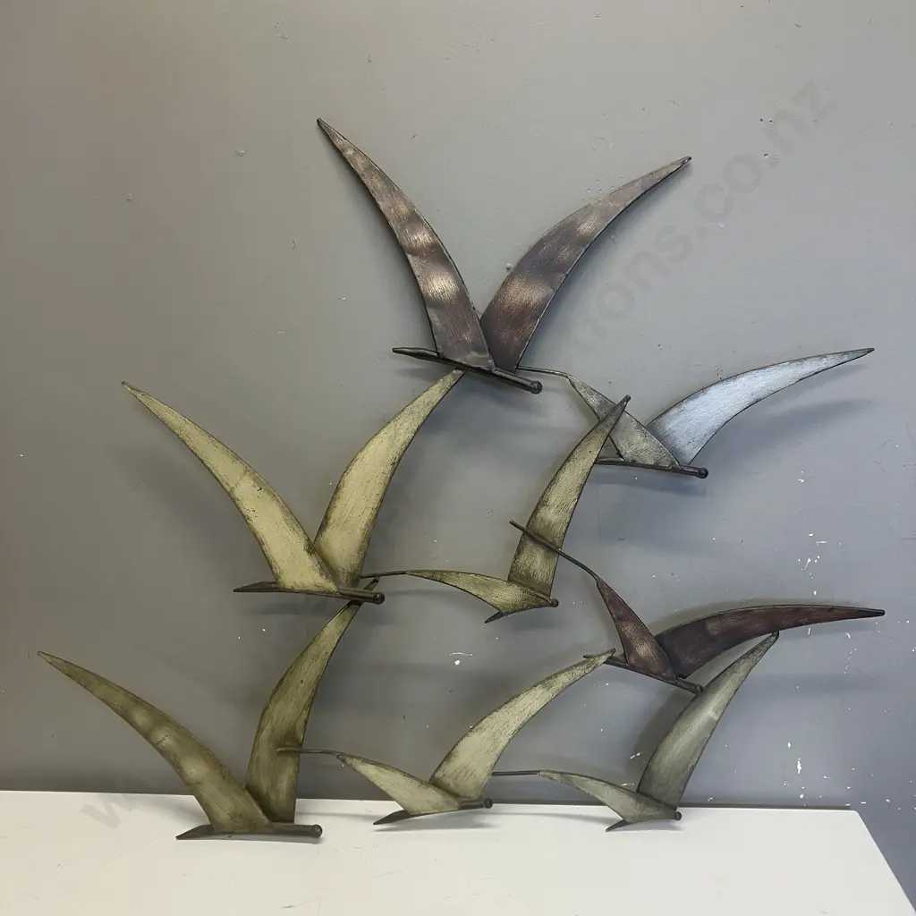 Metal Wall Art - Abstract Birds In Flight. 67 x 79.5cm Image 1++
