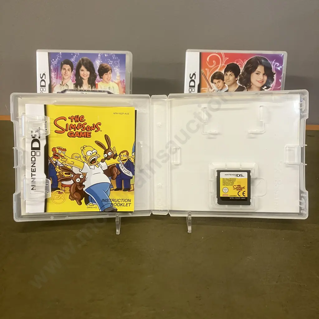 Nintendo DS Games - The Simpsons Game, Disney Wizards of Waverly Place & Spellbound - Complete Image 1++