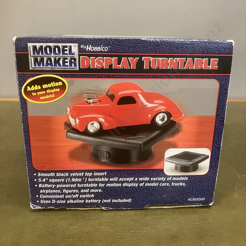 Model Maker Hobbico Display Turntable Auto Motorized for 1/24 or 1/64 Image 1++
