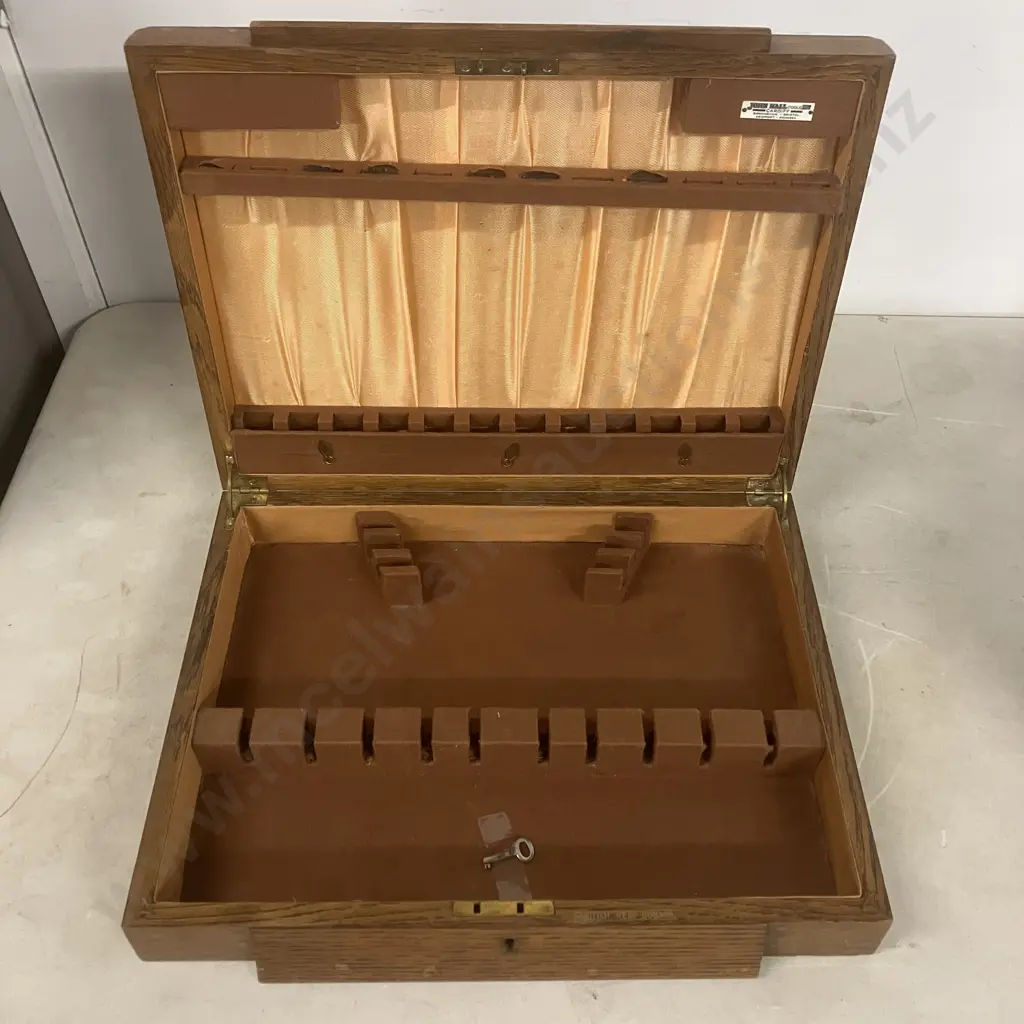 Wooden Canteen Cutlery Cases With Keys Image 1++