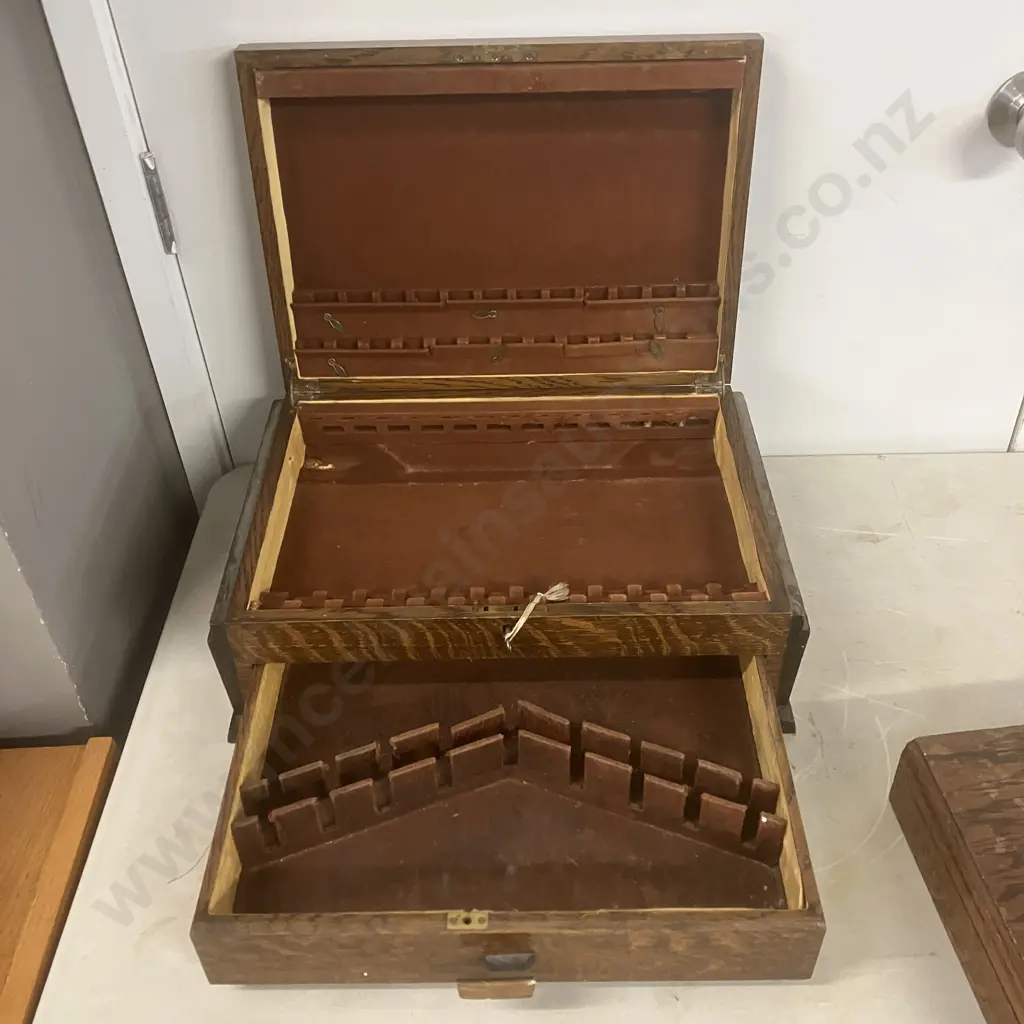 Wooden Canteen Cutlery Cases With Keys Image 1++