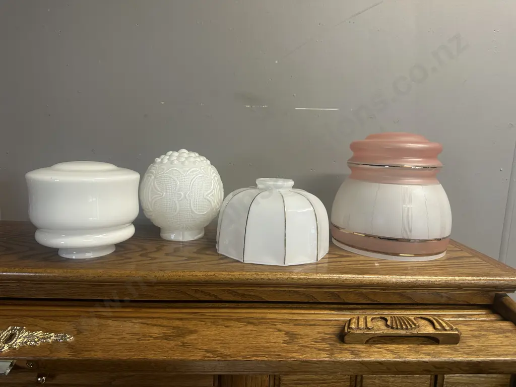 Selection Of Art Deco Glass Shades  Image 1++