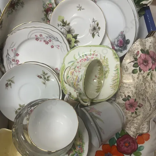 China Items Including Royal Albert Etc