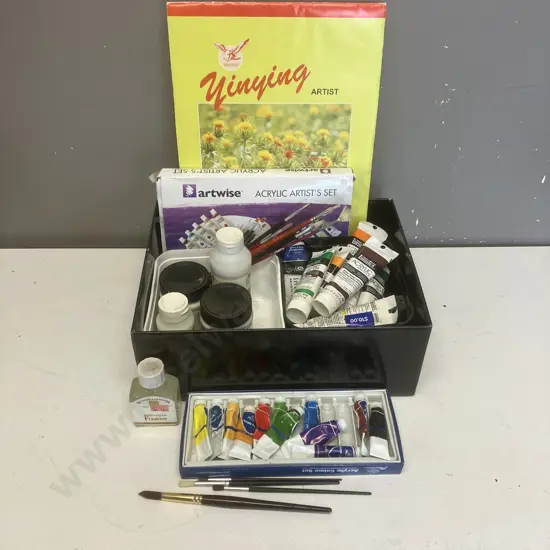 Assorted Art Supplies - Acrylic