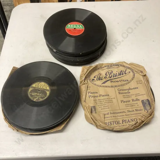 Box Lot Gramophone Records