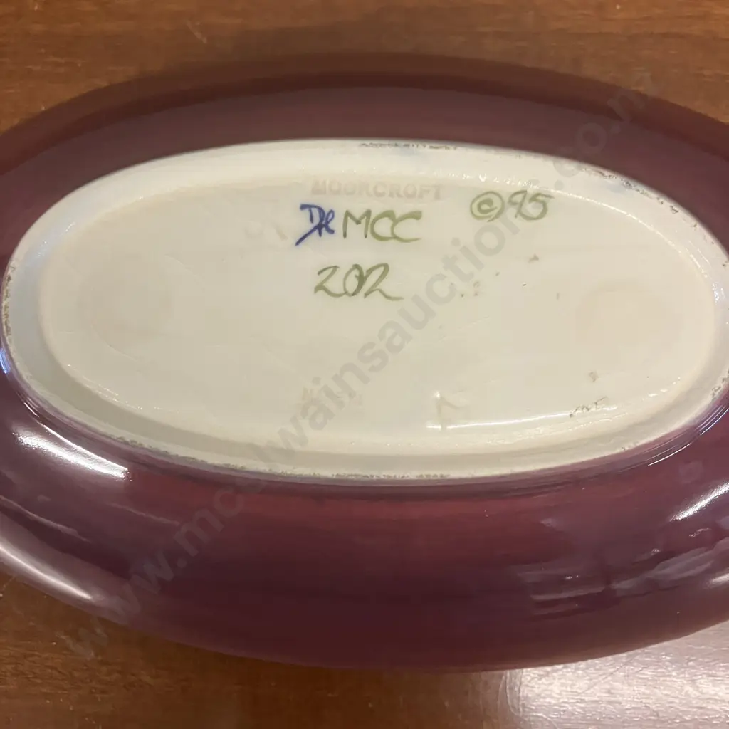 Moorcroft Pottery Morello Cherry Pattern Rachel Bishop Oval Dish 95. L23.5cm Image 1++