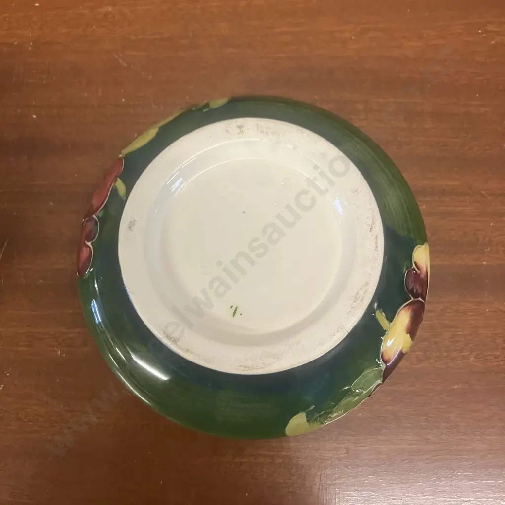 Moorcroft Pottery Hibiscus Pattern Circular Lidded Trinket Dish x 12cm Image 1++