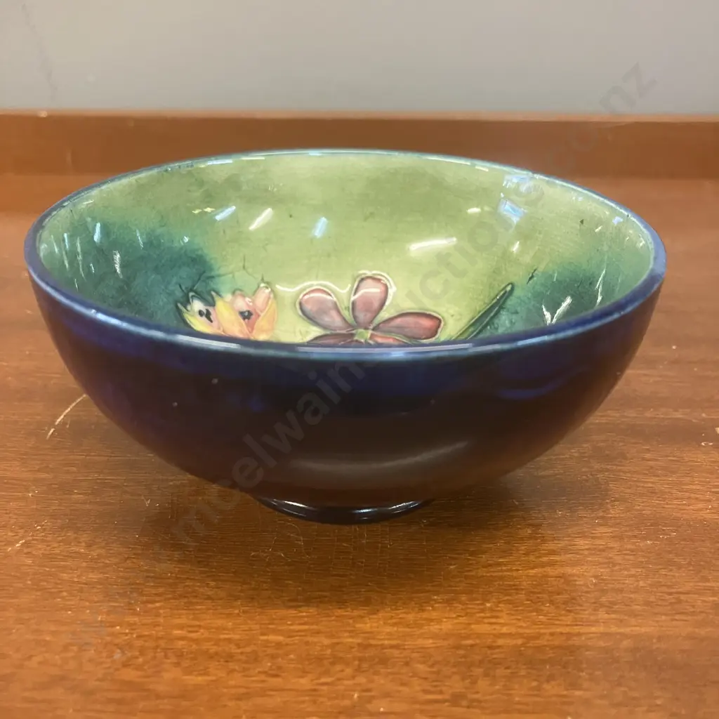 Moorcroft Pottery Spring Flowers Pattern Bowl. 5 x 11cm Image 1++