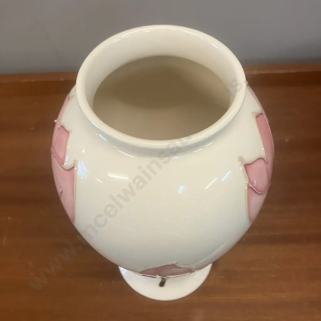 Moorcroft Magnolia Pattern Baluster Shape Vase. Signed. 26cm (As Found) Image 1++