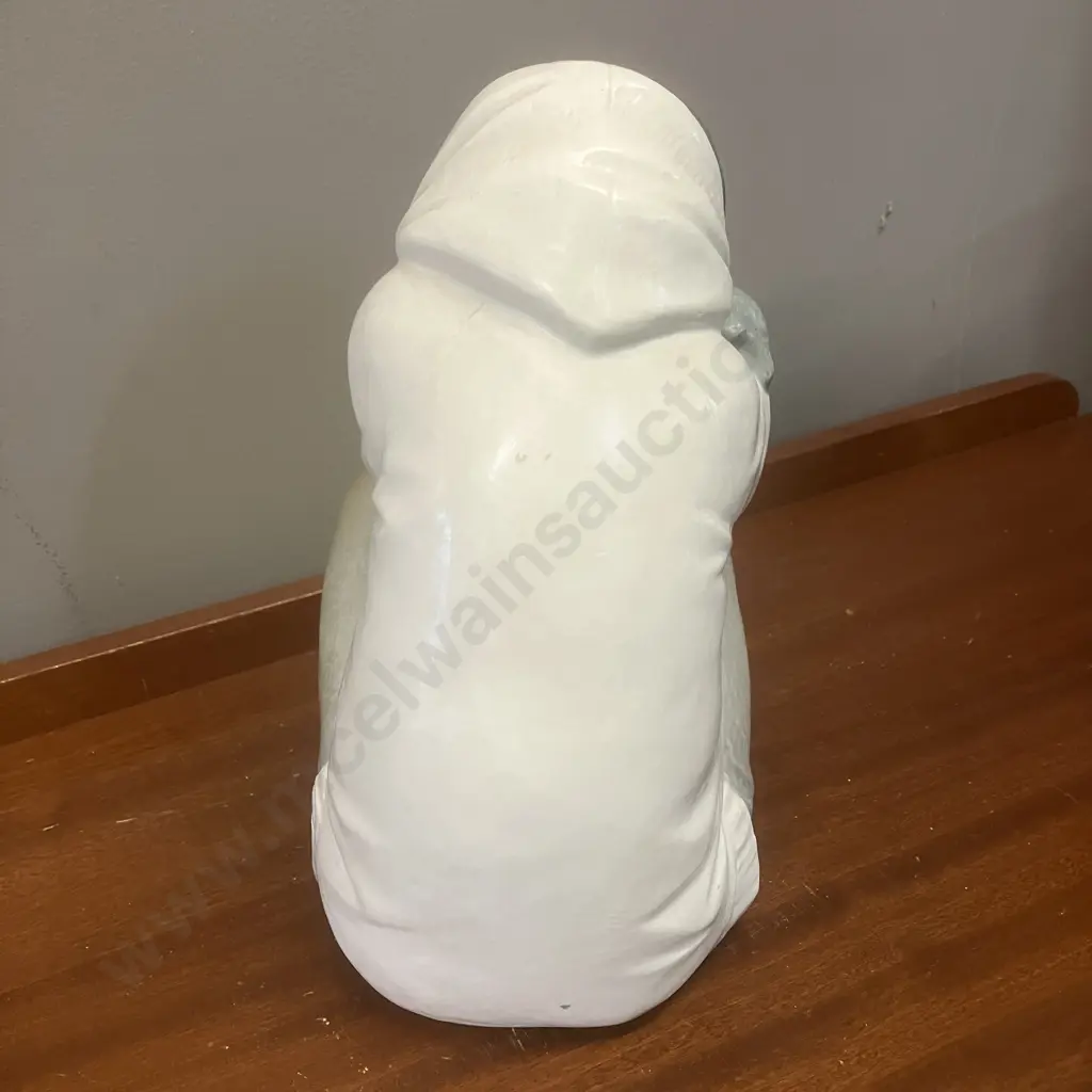 Retired Large Lladro Gres Eskimo Boy Napping, Blue White H27cm. Image 1++