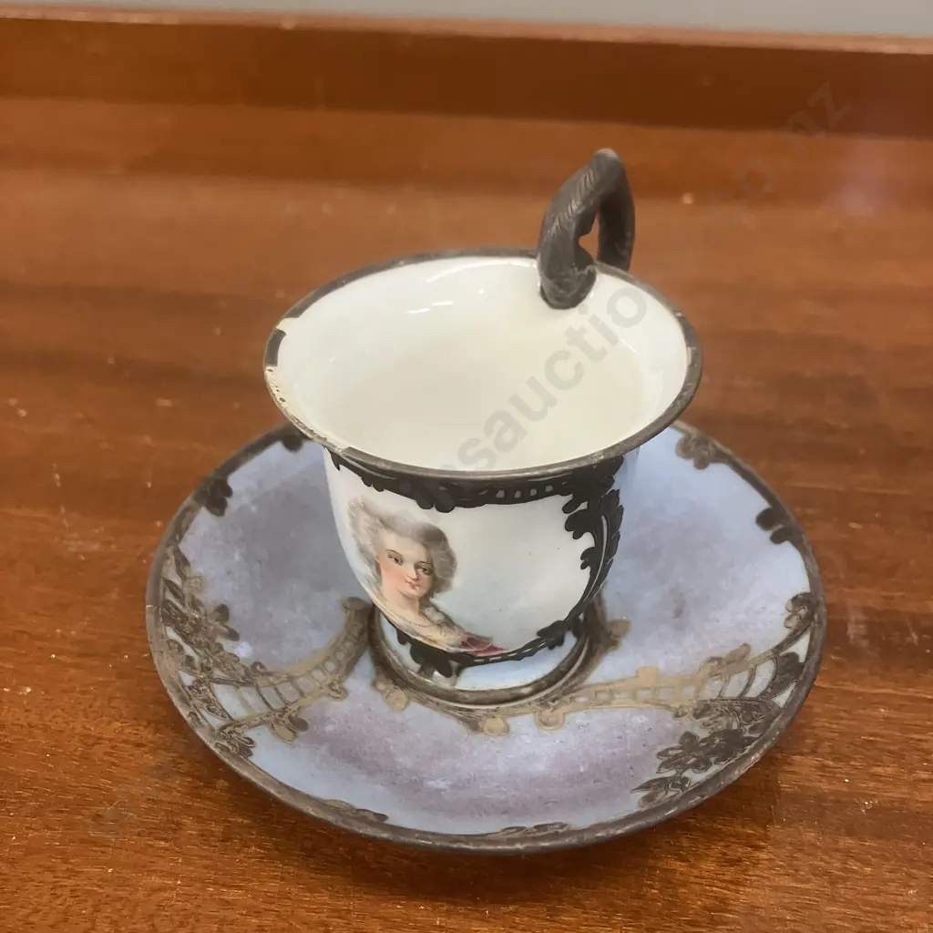 Rare Antique Nathan Dohrmann & Co. San Francisco Teacup With Saucer (Pre 1905?) Image 1++