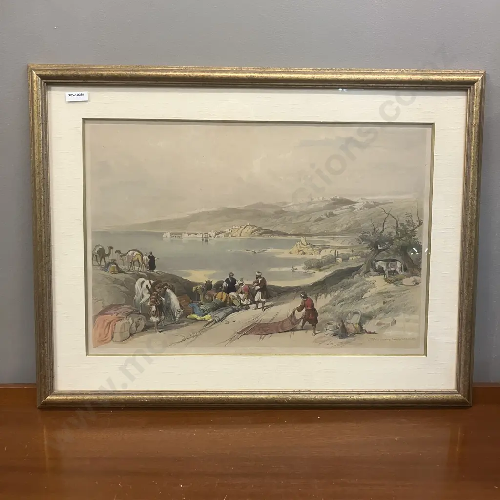 Davis Roberts Sidon Lithograph -  Looking Toward Lebanon. Signed. 50 x 65cm Image 1++