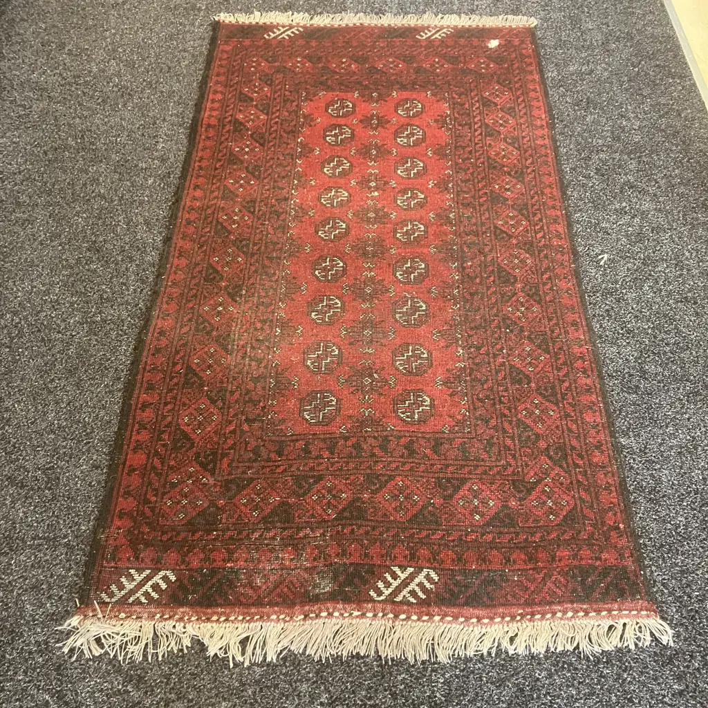 Persian Floor Runner - Reds & Blacks 196 x 104cm Image 1++