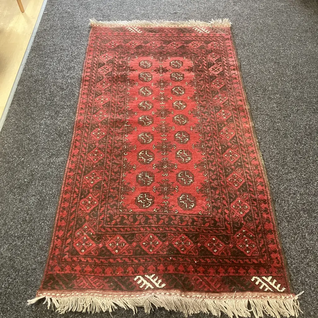 Persian Floor Runner - Reds & Blacks 196 x 104cm Image 1++